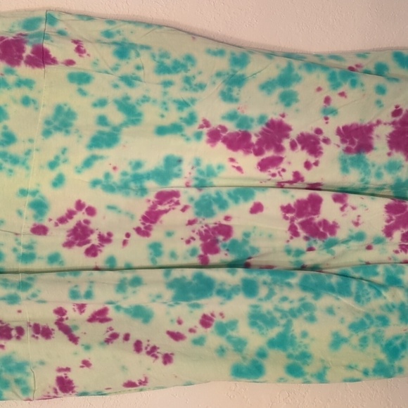 LOGO by Lori Goldstein Beach to Street Tie Dye maxi dress side pockets - Picture 10 of 11